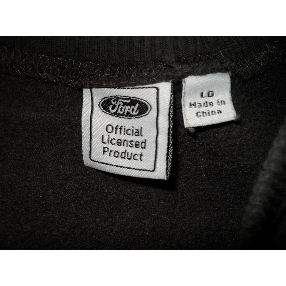Ford‎ Mustang Bred For Speed Kids Black Graphic Sweatshirt Pullover Large LG